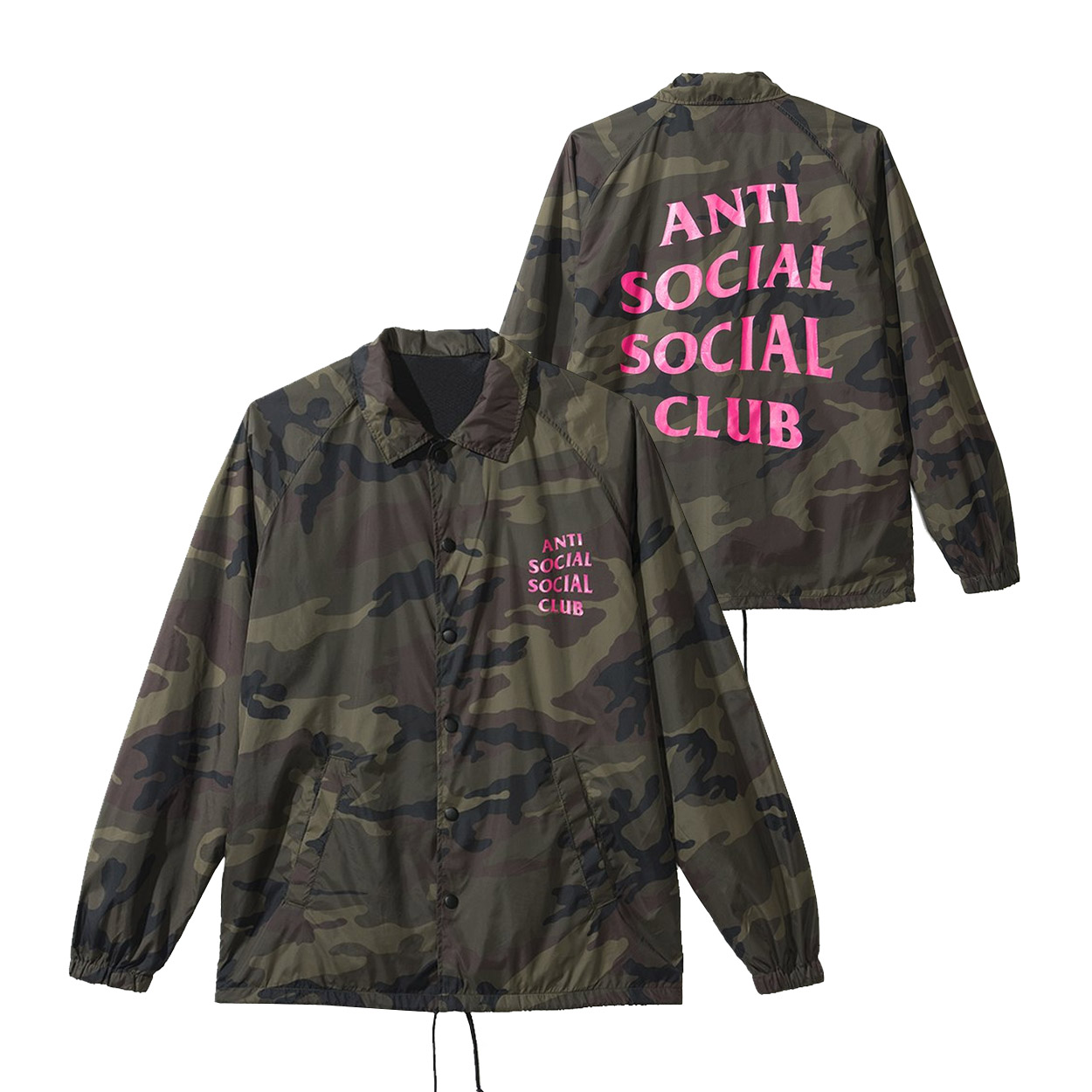 Anti Social Social Club Blair Witch Camo Coach Jacket - Novelship